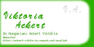 viktoria ackert business card