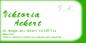 viktoria ackert business card